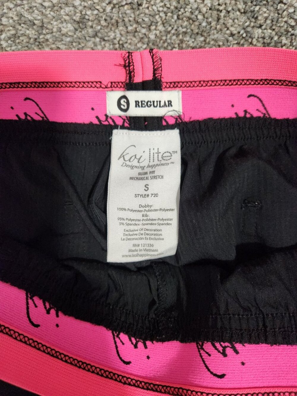 Lot of 4 Black Scrubs Size Small, Koi and Medcouture - Picture 4 of 10